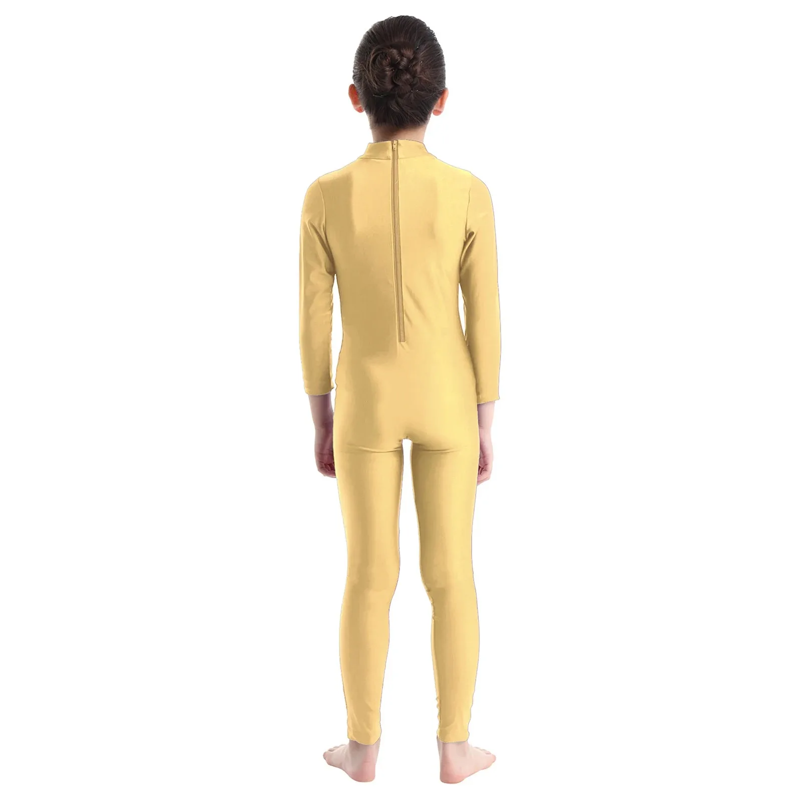 Gymnastik Trikot Für Mädchen Ballett Trikots Dancewear Bodys Lange Ärmeln Reißverschluss Overall Unitard Ballett Tanz Kleidung – Detail 22