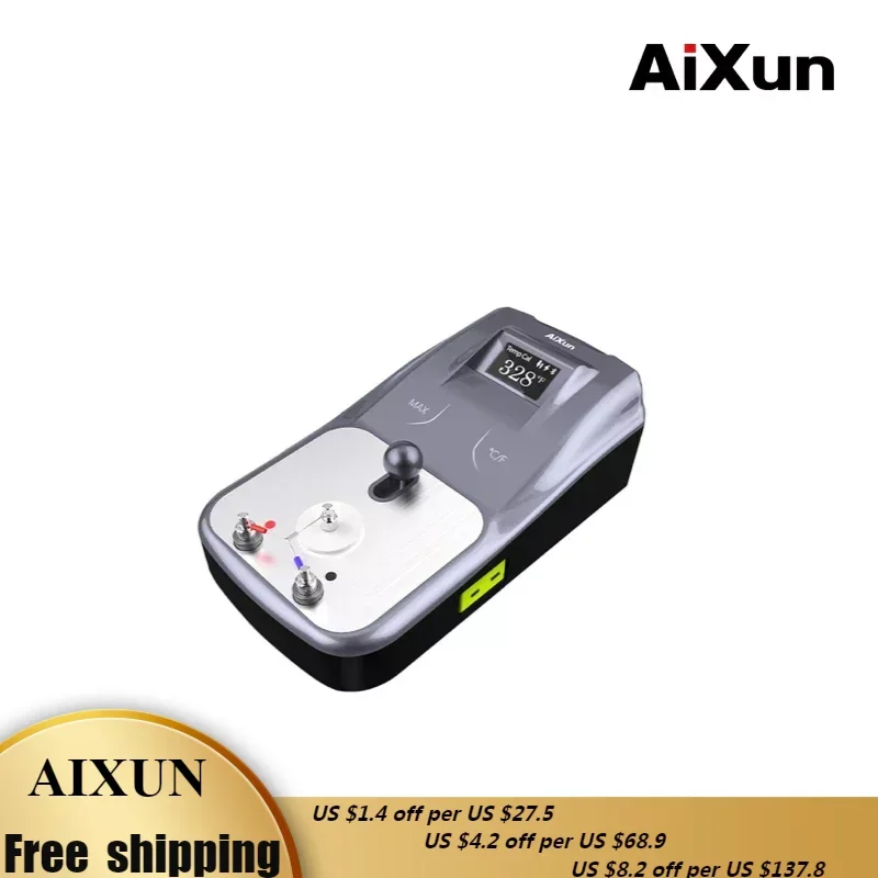 

Aixun DT01 Digital Thermometer Soldering Iron JC JCID Head Air Gun Curve Record Temperature Automatic Calibration Tools