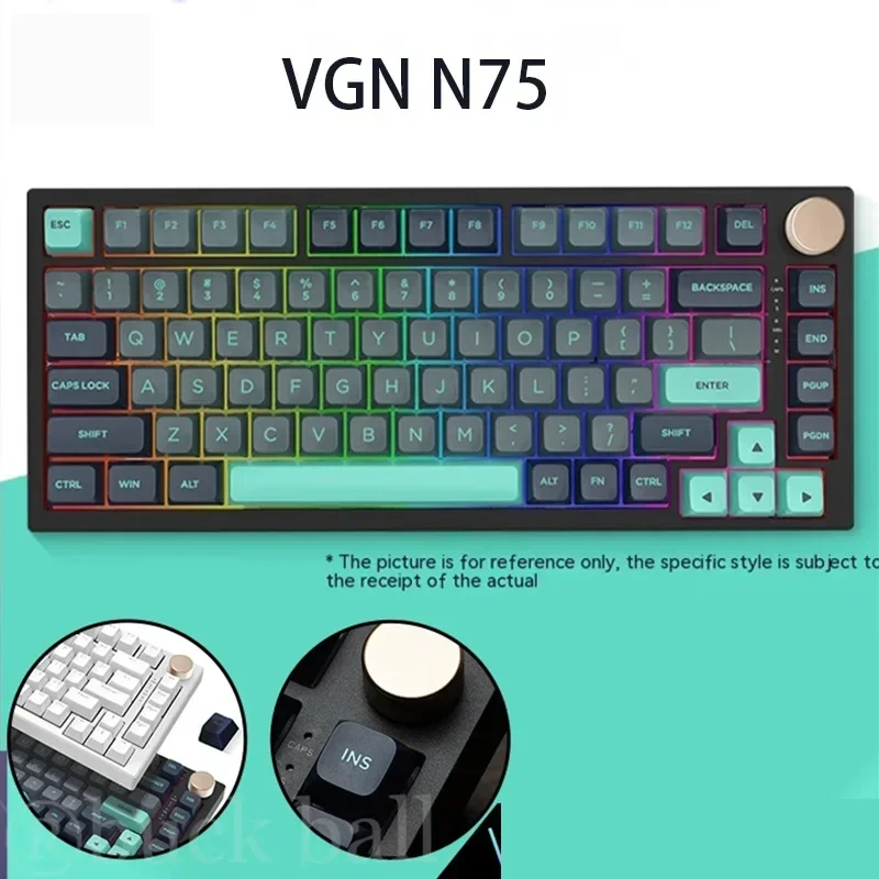 VGN N75 Pro Mechanical Keyboard Wireless Bluetooth 2.4g USB