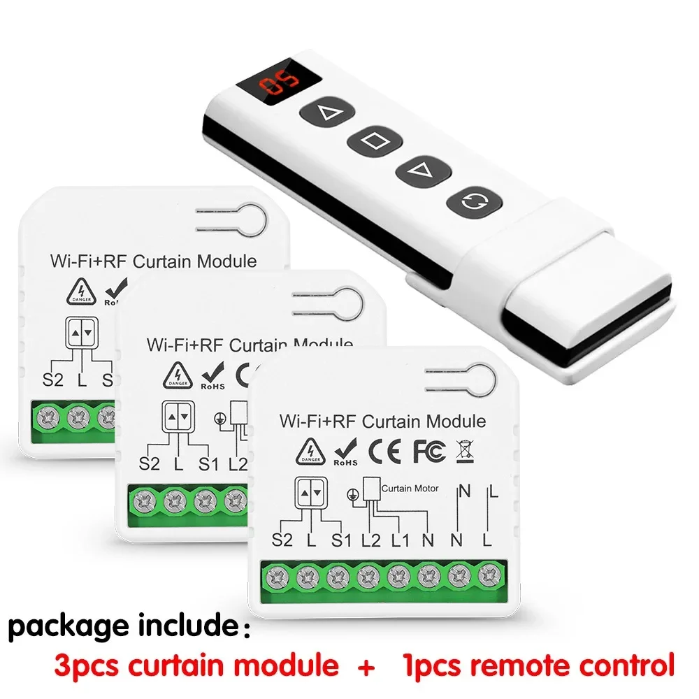 Module de commutation de rideau roulant SLS Tuya WiFi RF433 - Chine Module commu