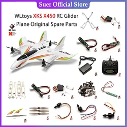 WLtoys XKS X450 RC Glider Plane Spare Parts Motor Circuit board Servo Tail Blades Screw Shell Propeller Receiver ESC Accessories
