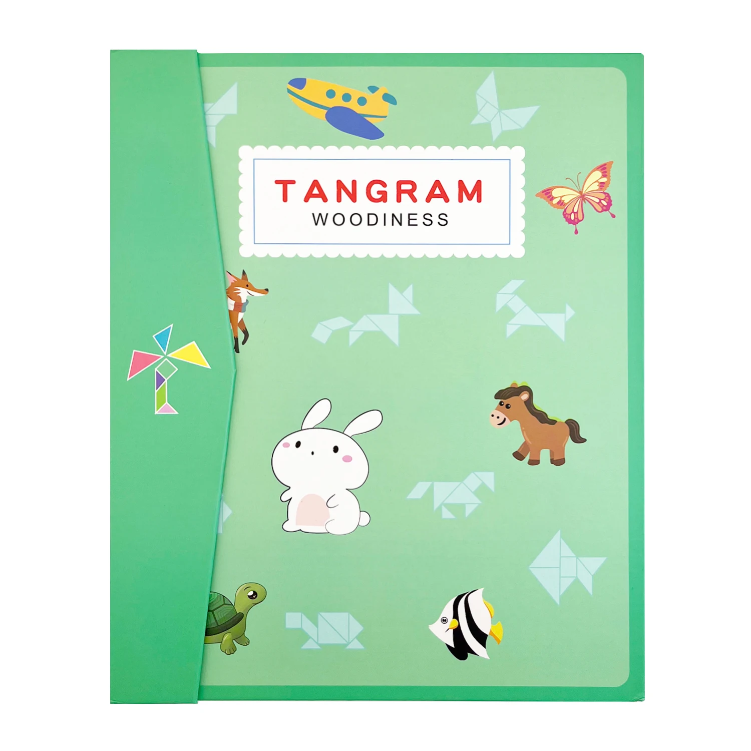 Hot Magnetic 3D Puzzle Geometric Shapes Tangram Jigsaw Board Kids Montessori Games Children Educational Wooden Toys 2