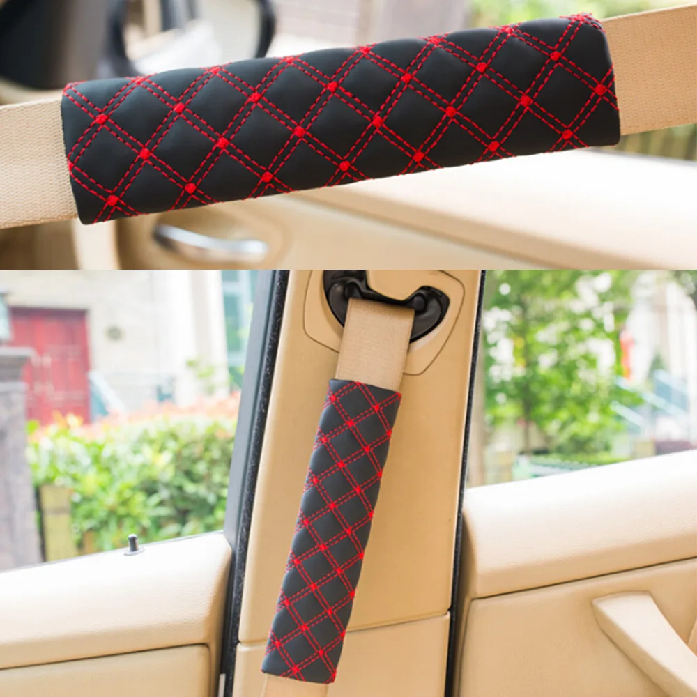Auto Colorful Child Adults Safety Belt for Cars Shoulder Protection Car Seat Belt Cover Seat Pillow seat belt covers seat belt protector car seat belt accessory safety belt shoulder guard