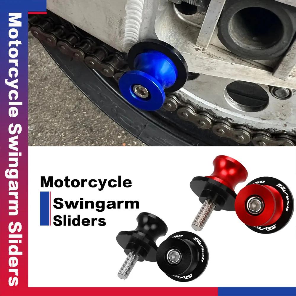 

Motorcycle Aluminum Tool Accessories Swingarm Spools Slider Stands Screw Swingarm Sliders For Suzuki SV650 /S SV650S SV 650 2023