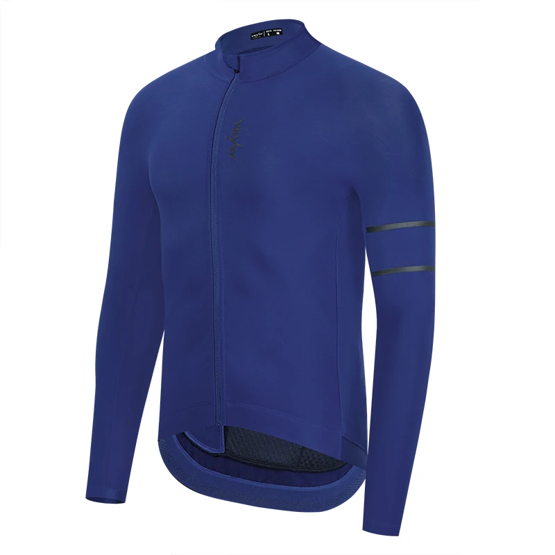YKYWBIKE Herren Radtrikot 5-15 ° C Herbst Warme Fleecejacke Rennrad Kleidung MTB Rennrad Top Carvico Fahrradshirt – Detail 20