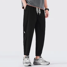 

Spring new heritage male loose straight tide tidal pants sports pants solid color wild casual pants