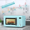 Retro Countertop Microwave Oven, 0.7Cu.ft, 700-Watt, High Energy Efficiency, 5 Micro Power, Delayed Start Function, with Glass 4