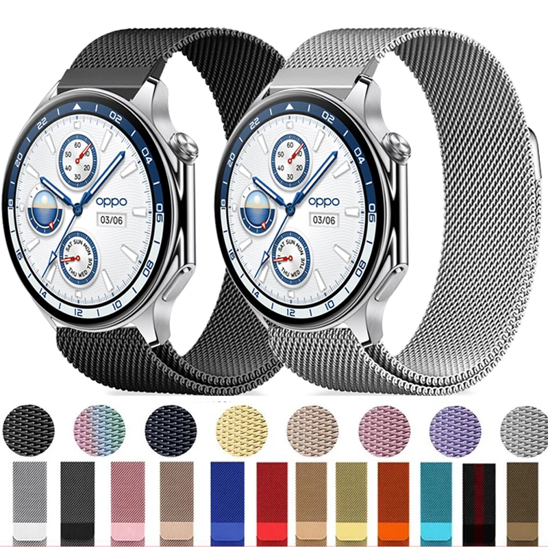 Stainless Steel 22mm Milanese Loop Watch Strap
