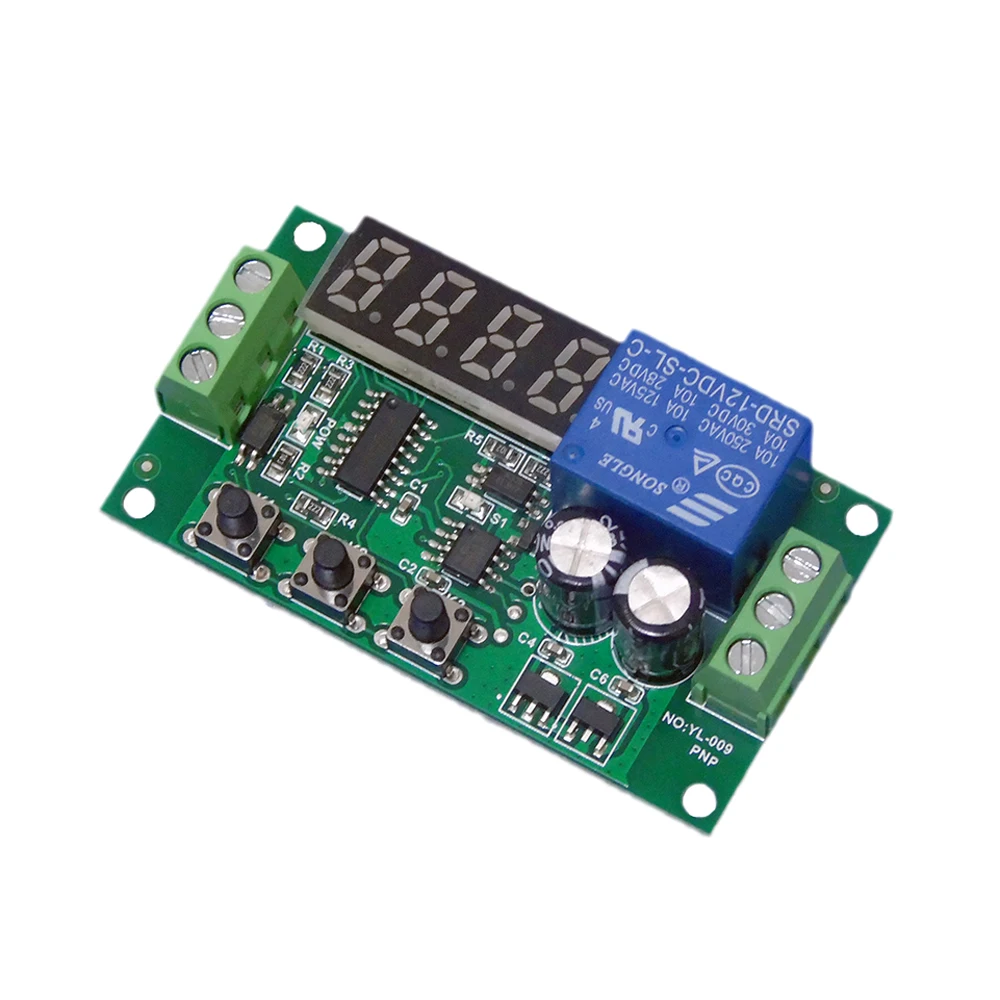 DC 12V Multifunction Trigger Delay Time Module Switch Control Timer Relay 0-10KHz Frequency Counter for Motor Speed Hall Sensor