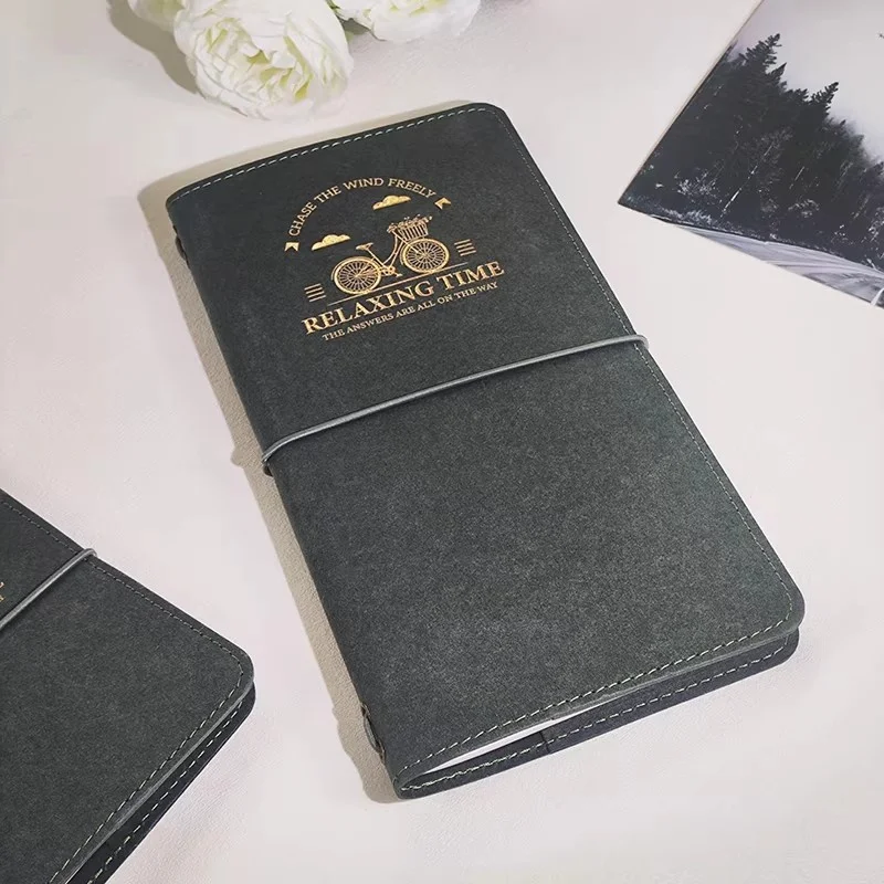 포텐테이트 수채화 용지 100% 코튼 200g 그린 워셔블 크라프트 커버 여행용 수채화 저널북 스케치북 (페인팅용)