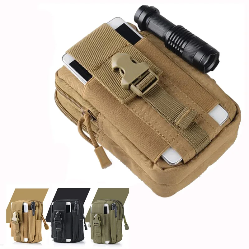 

Nylon Military Army Tactical Pouch Outdoor Molle Waist Belt Bag Universal Tactical Phone Pouch Tactical Gear Camo Fanny Pack