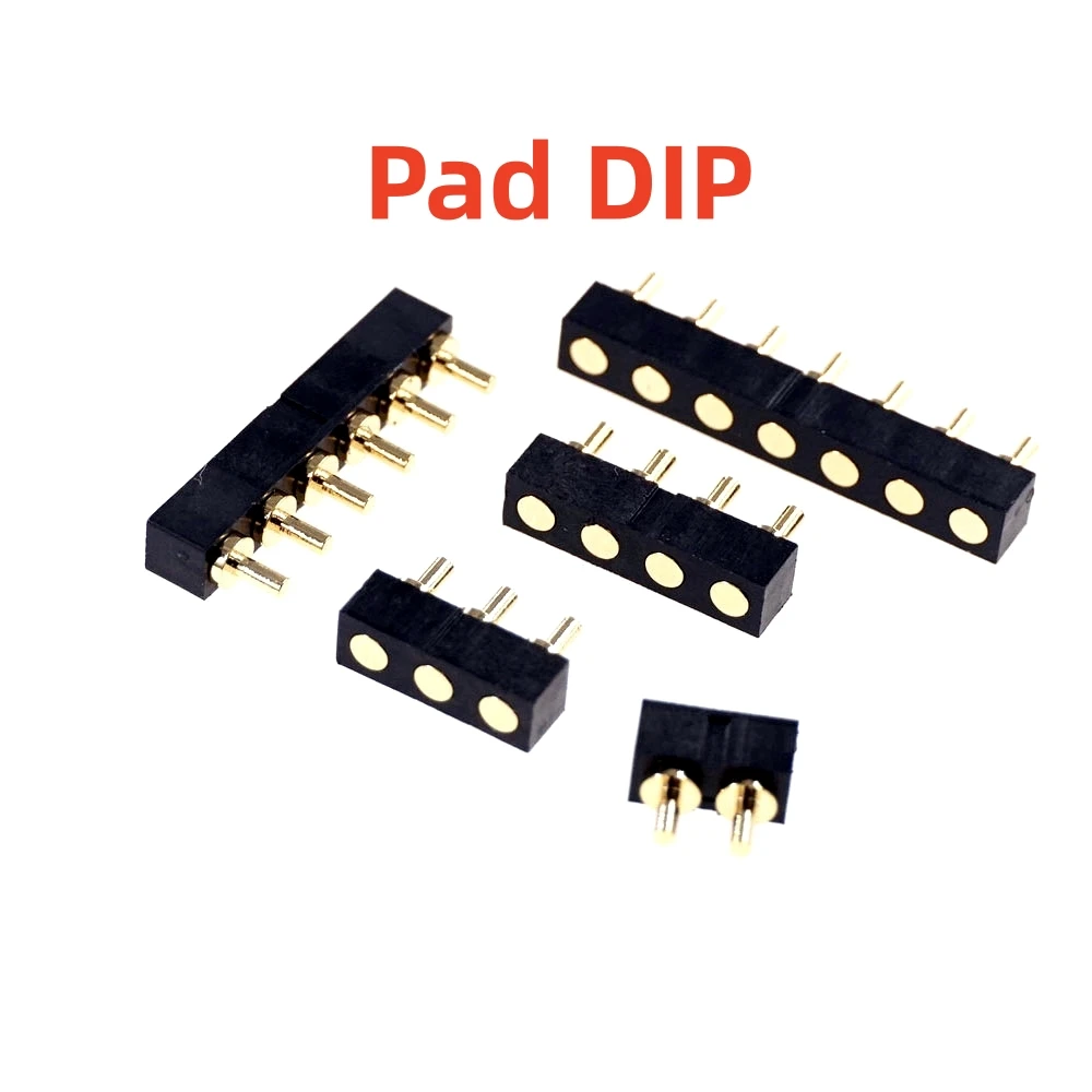 5 Stück SMD DIP Pogo Pin Connector Pogopin Batterie Federbelastete Kontakttestsonde Power Charge Pins 2,54 Raster 4-20,5 mm hoch – Detail 10