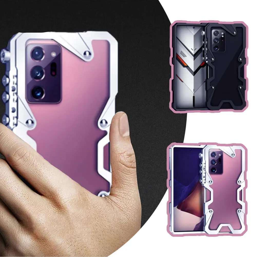 

Metal Phone Case For Samsung S24Ultra/S23Ultra Protective Case Shockproof Anti-fall All-inclusive Mechanical Model D3E9