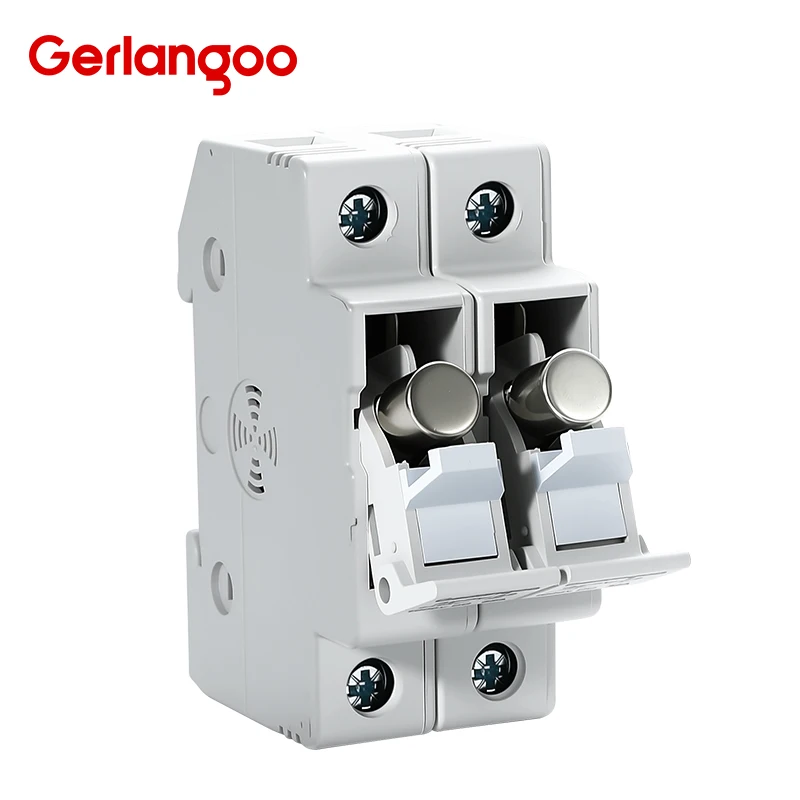 DC Fuse Holder 2P Parallel 10*38mm High Voltage Solar PV 1000V 6A-32A Base Photovoltaic System Protection One Set