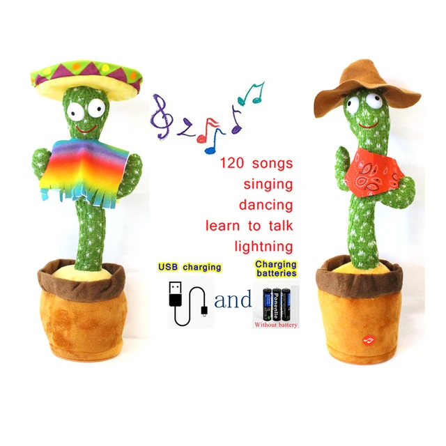Home Decoration Gift Lovely Talking Toy Dancing Cactus Doll Speak Talk Sound Record Repeat Toy Kawaii Cactus Children Education 3