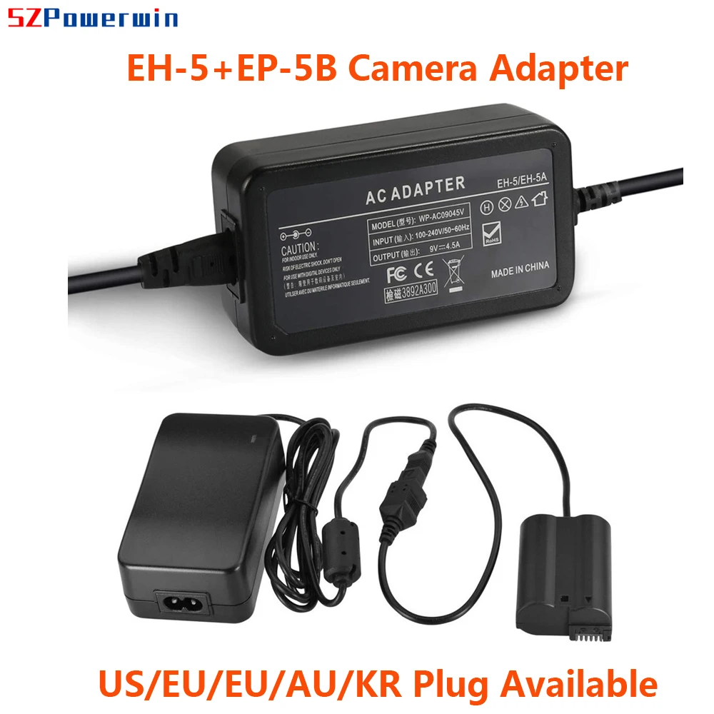Powerwin EN-EL15 EH-5 EP-5B Camera Adapter EH5 EP5B