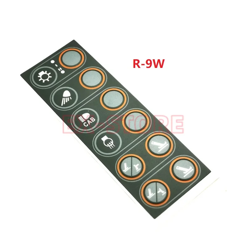 sticker panel air condition switch box HYUNDAI excavator R140W-9,R150-9,R210-9,R300-9,R200W,R160W-9,R485-9