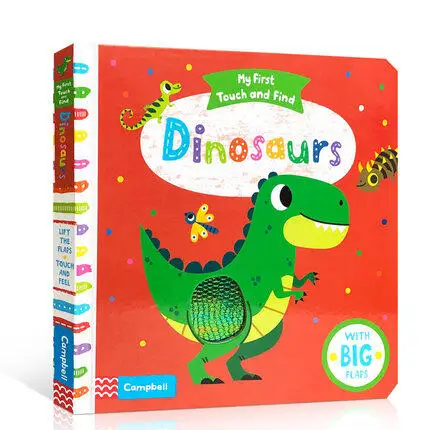 

MiluMilu Dinosaurs My First Touch And Find Buku Children's Cognitive Ability EnlightEnmEnt