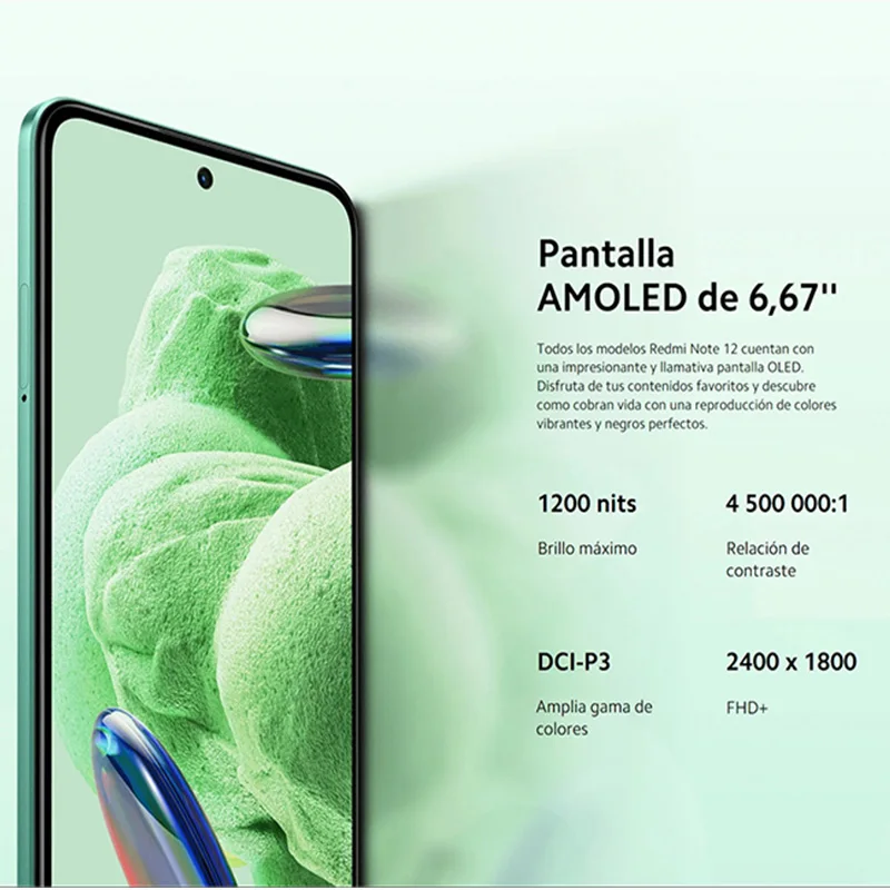 Xiaomi redme Bejegyzés 12 5G NFC AMOLED dotdisplay 6, 67 120 hz snapdragon®4 Útbaigazítás 1 Nyolc Csutka CPU 48 MP 5000 mah gyorsan töltés 33 Watt Globális Feltét