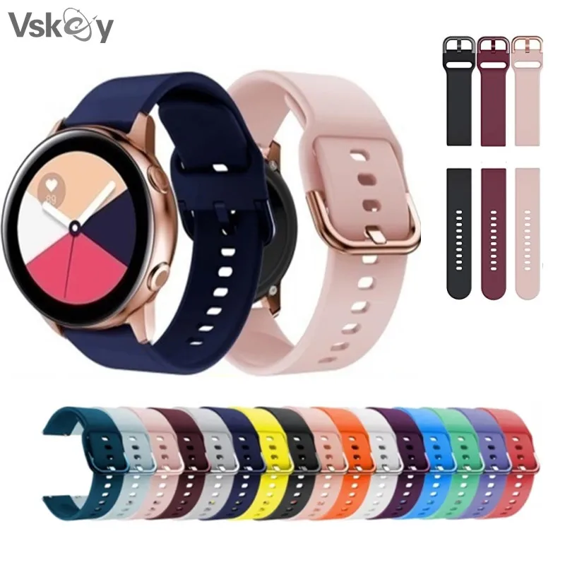 

10PCS Smartwatch Strap for Samsung Galaxy Watch 6 /6 Classic /5/5Pro/4 Active 2 40mm 44mm Silicone Bracelet Watchband 22mm 20mm