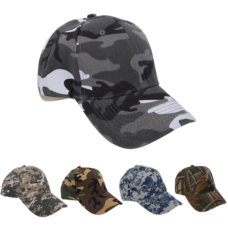 Men Baseball Caps Army Tactical Camouflage Cap Jungle Hunting Snapback Hat