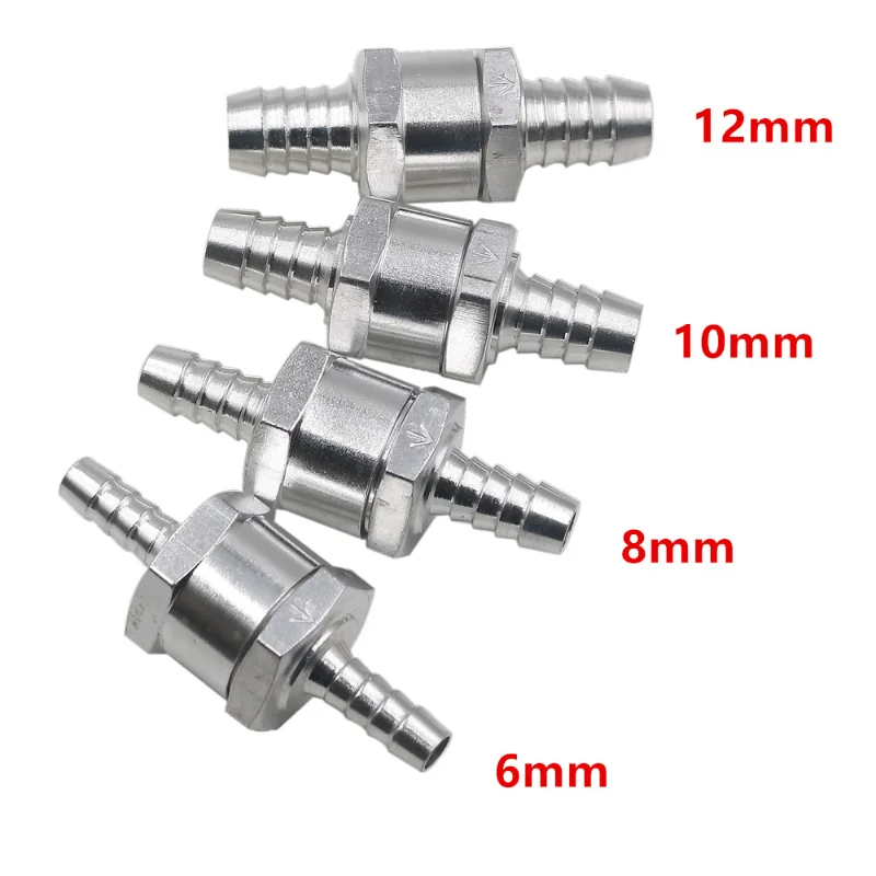 Sdae7350311b44e27ad3cc86db520a878h One Way 6/8/10/12/14/16mm 6 Size Valves Aluminium Alloy Fuel Non Return Check Valve One Way Fit Carburettor Mallzona