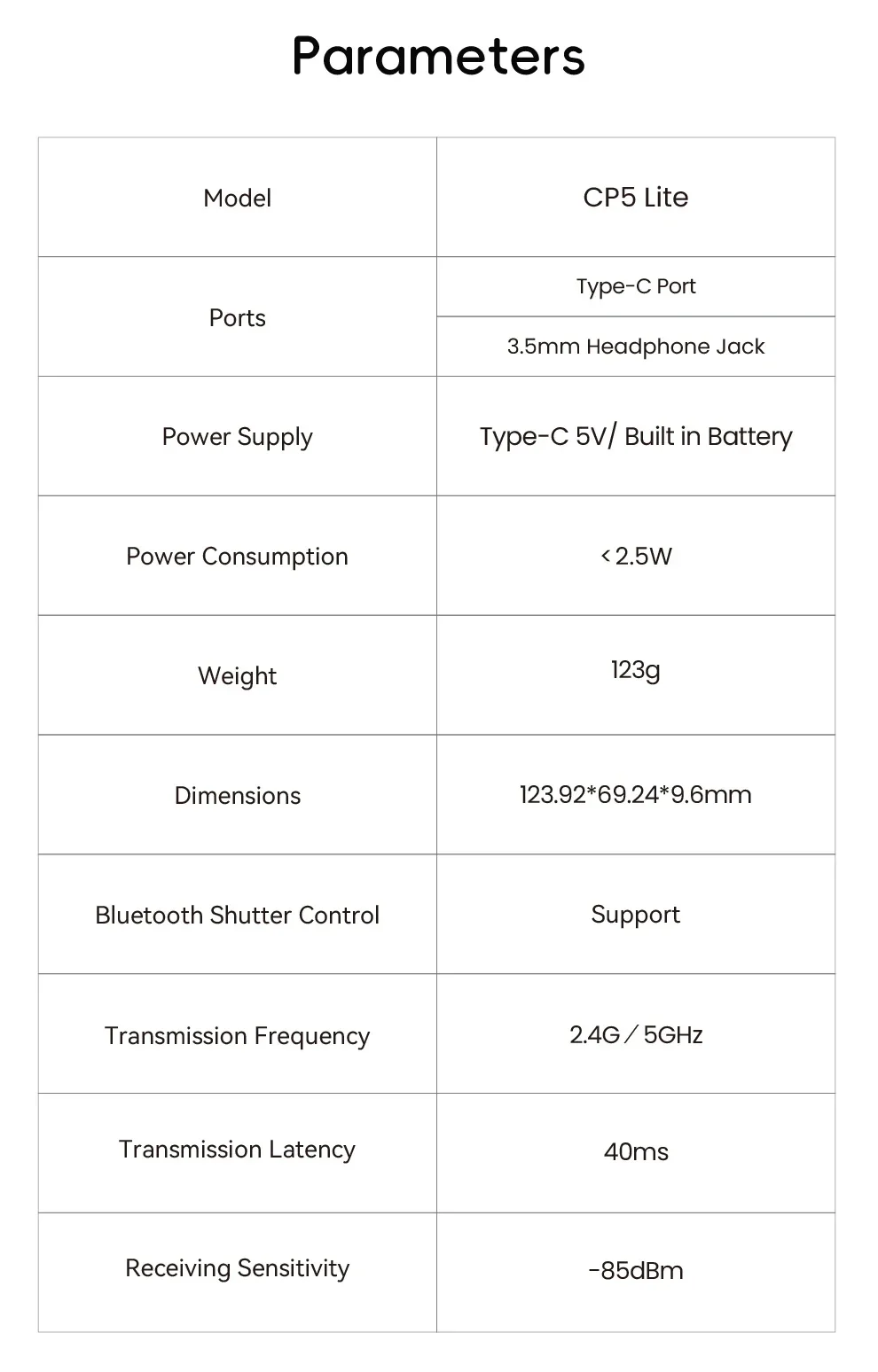 Monitor Selfie CP5 Lite 5 Pollici 1080p Per Smartphone - Specchio Posteriore Per Vlog, Connessione Wireless 50m - Foto 6