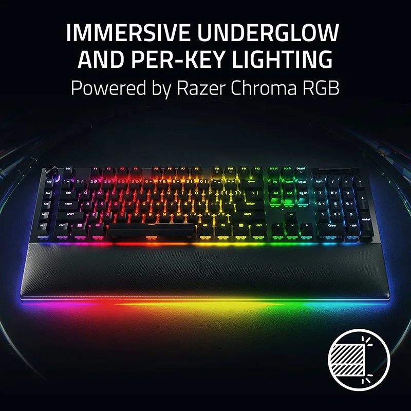 新しいRzer Blackwidow v4 pro-メカニカルゲーミングキーボード,2つの 