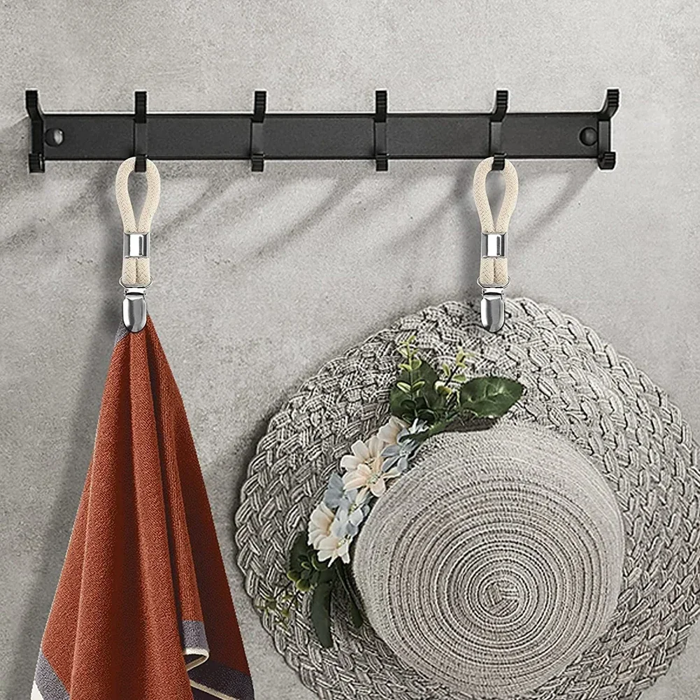 4Pcs Towel Clips Portable Tea Towel Holder Hanger Cloth Hook Clip Bathroom Storage Organizer Clothespins Kitchen Bathroom Clips