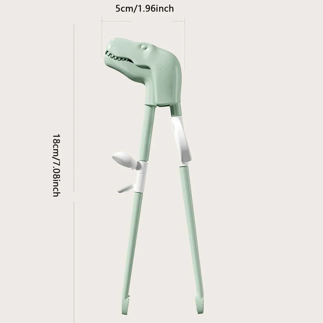 1/2 Pairs - Reusable Dinosaur-Shaped Training Chopsticks - Learning Helpers for Young Beginners