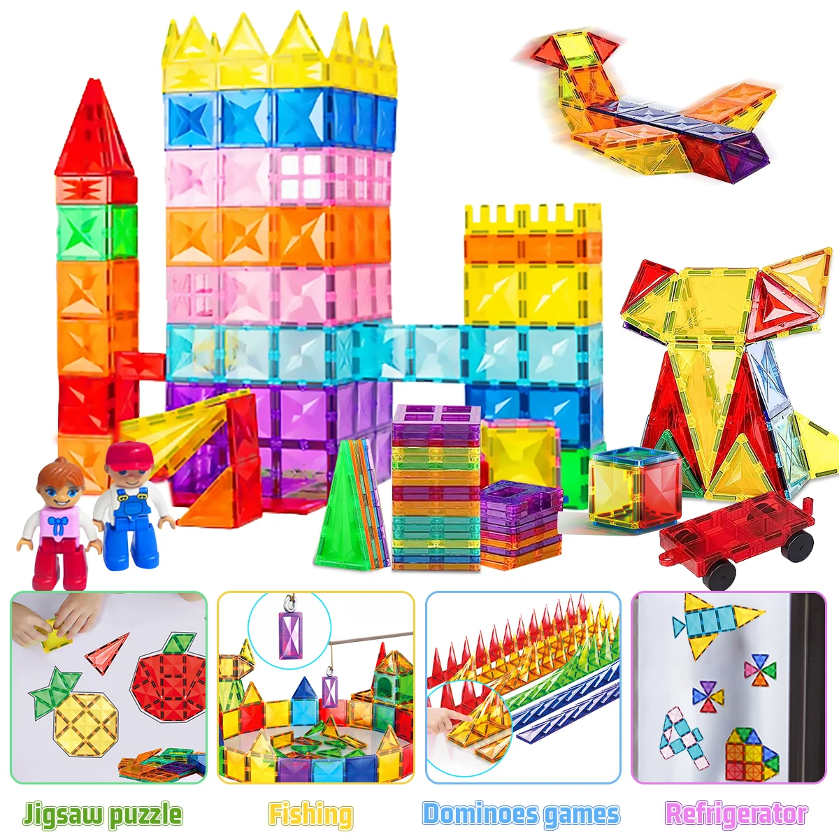 Light Magnetic Building Blocks 3D educational STEM Building Toys stimulate creativity and brain development for boy girl gift magnetic building blocks magnetic assembly toy