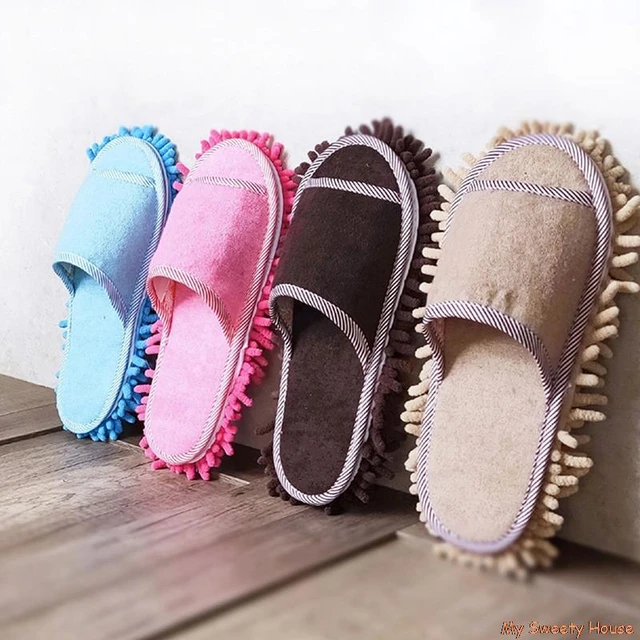Washable Lazy Mopping Slippers Microfiber Cleaning Floor Dusting Slippers  Detachable Mop Shoes Household Floor Cleaning Tools - AliExpress