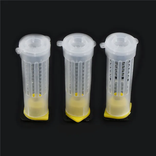 10 Darabos Méhészeti Tenyésztő Kupa Készlet Méhkeverék Ketrecek Henger Méhész Felszerelés Szerszám - Image 2