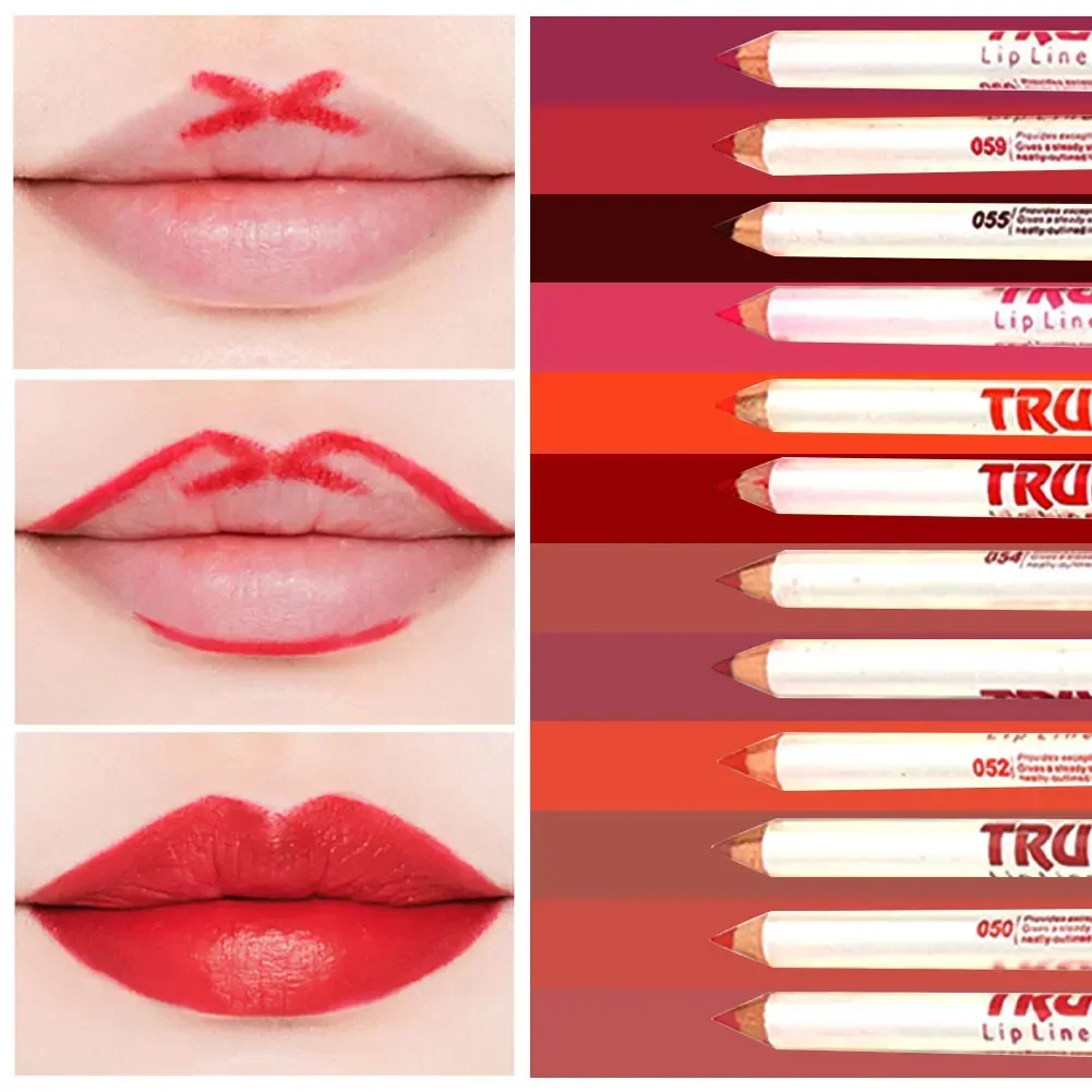 6Colors/Set Lip Liner Sexy Lips Pencil Matte Soft Lipstick Pencil Matt Nude Lipsliner Pen Beauty Makeup Tool Cosmetics