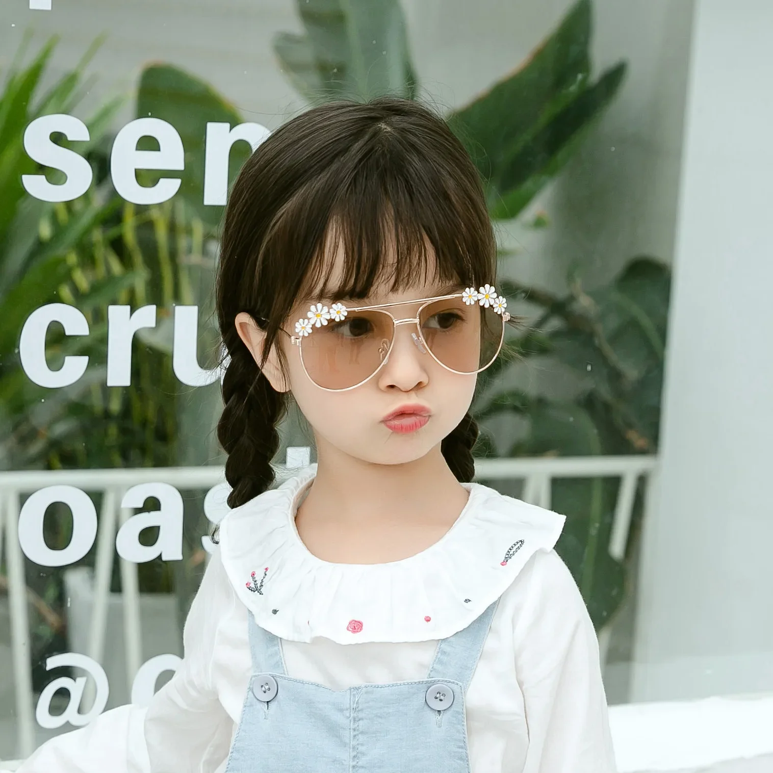 Kids Sunglasses Girls Boys Cute Flower Pilot Outdoor Sun Protection Children Lovely Eyewear Classic, kids sunglasses,children sunglasses