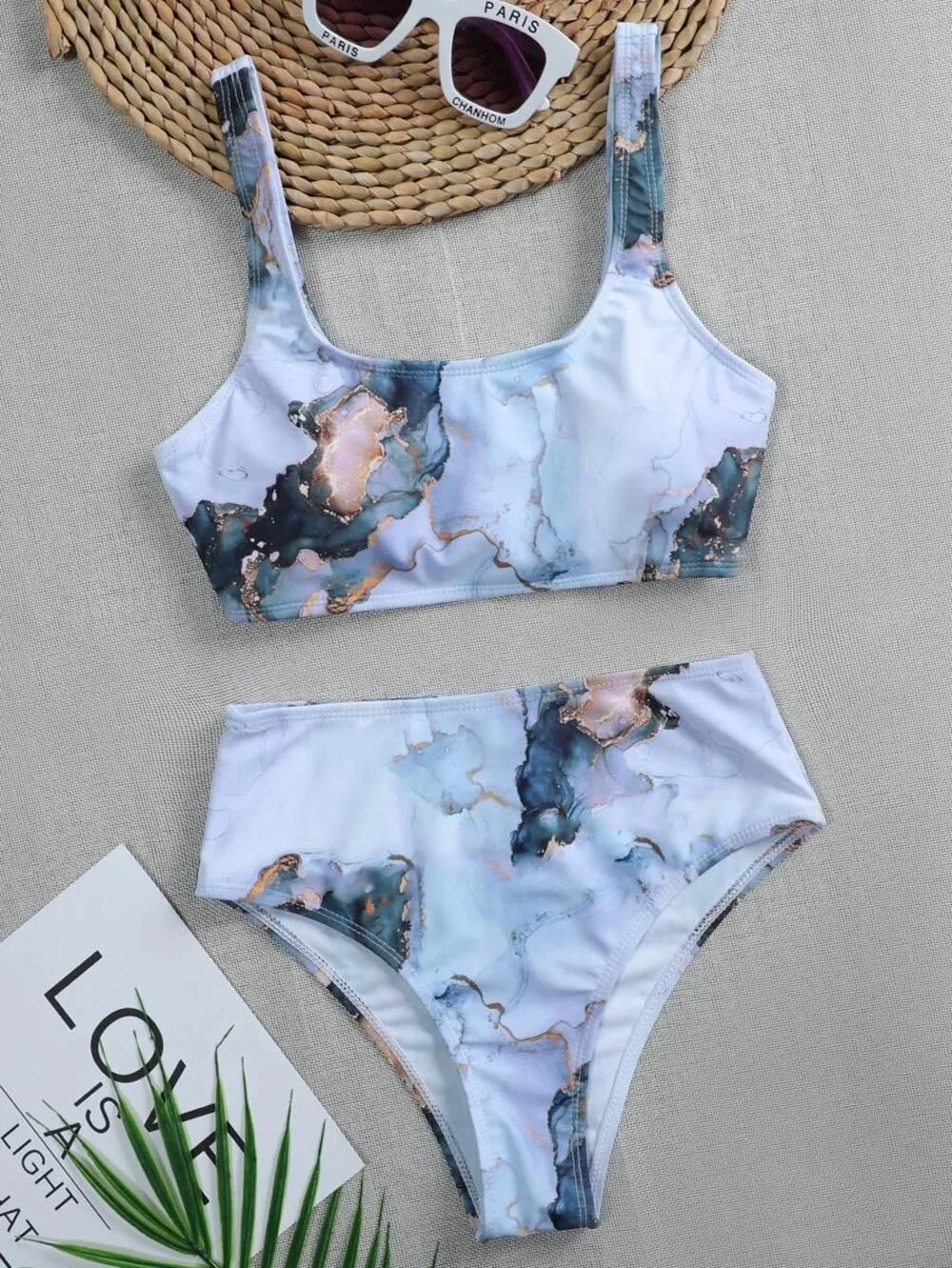 2022 New Print Sport Bandeau Push up Ű  븮    ̽Ʈ    ġ