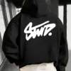 Y2K Man Clothing Daily Casual Fashion Personality Long Sleeve Hooded Advanced Classic Popular Solid Pattern Female Pullover