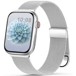 Magnetic Loop strap for apple watch band 45mm 44mm 40mm 41mm 42-38mm Milanese bracelet iwatch series 9 8 7 6 SE 5 4 3 ultra 49mm