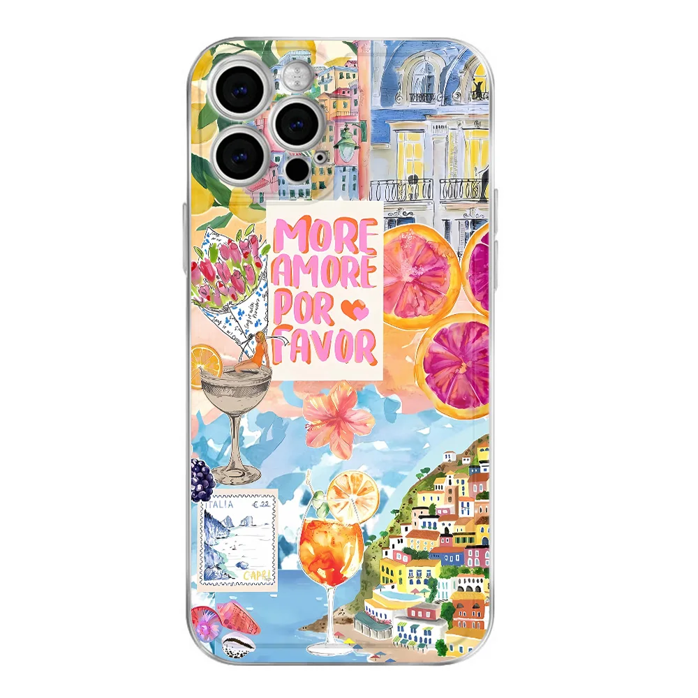 Marine Life Fruit Lemon Shockproof Phone Case Cover