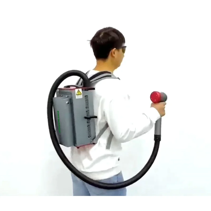 Mopa Laser Cleaner 3000w Backpack Pulse Laser Cleaning Machine Portable