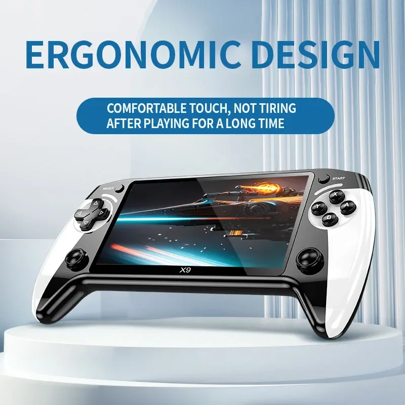 X9 Retro Game Console 1500mAh 5,5-inch IPS-scherm Mini draagbare handheld videospeler 1GB-128GB Type-C_voghion.com
