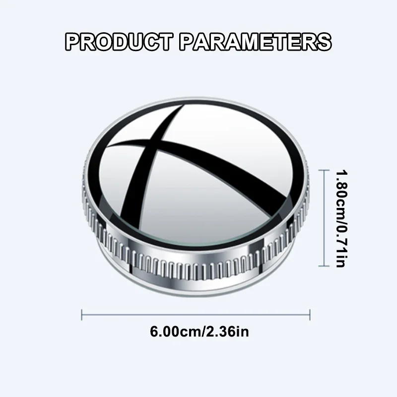 Car Rearview Sucker Mirrors 360 Blind Spot Mirror Adjustable Round Frame Wide-angle Rearview Auxiliary Convex Mirror