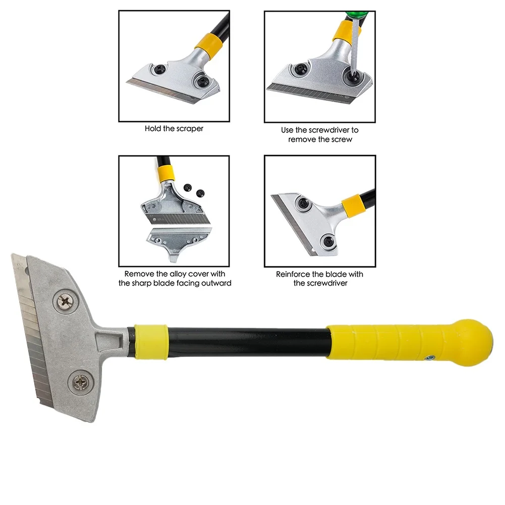 Putty Knife Scraper 1pcs 30CM Aluminum Alloy 10pcs Blades