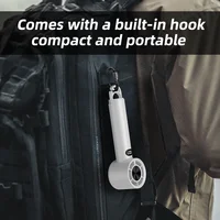 Mini Handheld Fan Portable Hook Turbo Fan Usb Rechargeable Led Display Screen Summer Cooling Outdoor Desktop Camping ElectricFan 5