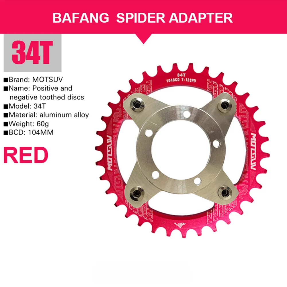 Description Picture 4 of itemElectric Bicycle Chainring With Adapter For Bafang BBS01/02 32T 34T 36T 38T E-bike Chain Rings Crankset Cycling Accessories