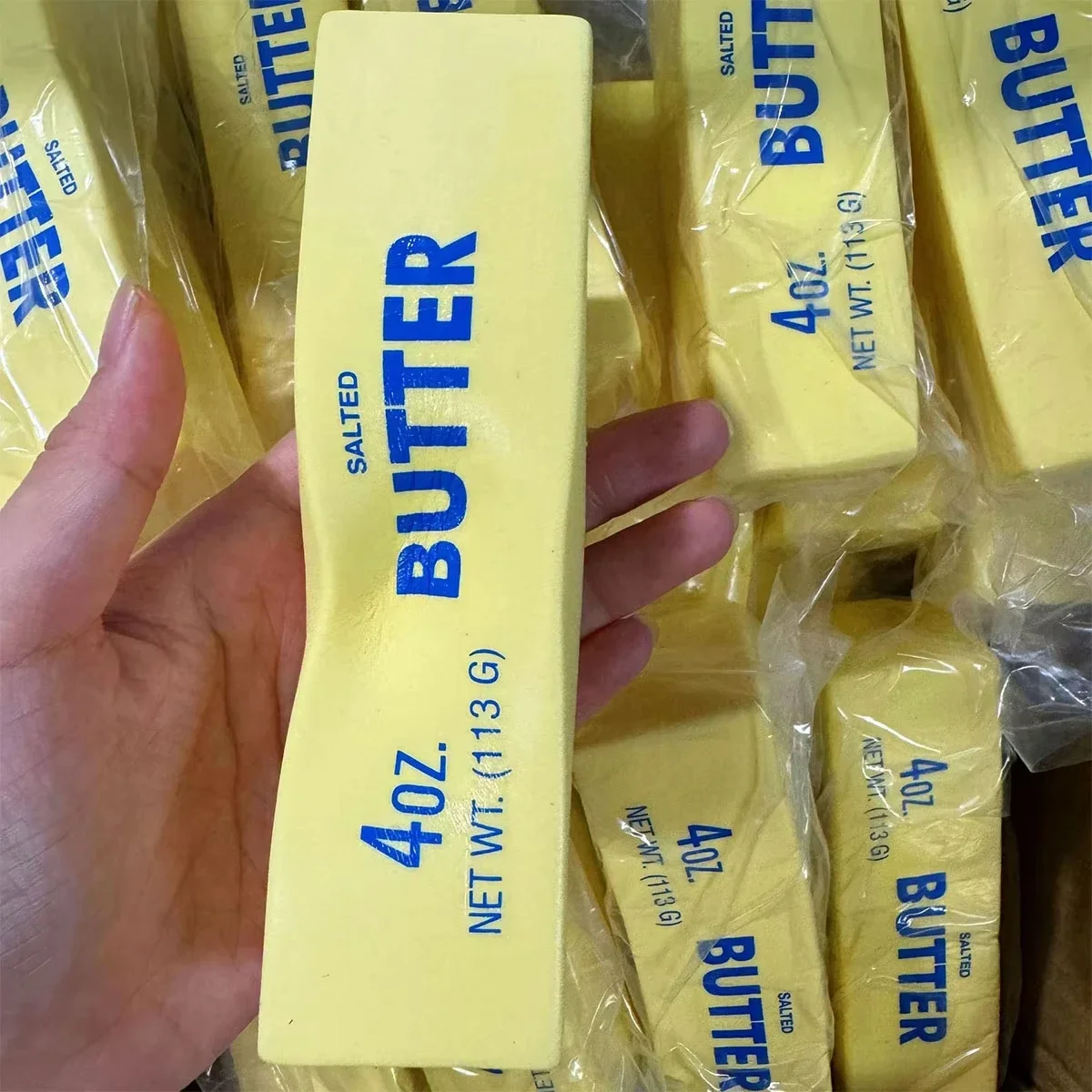 Soft Slow Rebound Butter Stick Squeezing Toy Realistic Butter Sticks Decompression Fidget Toys 6
