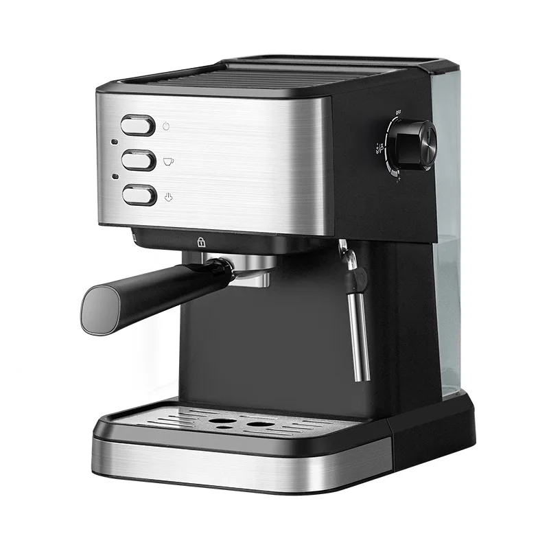 Pequena cafeteira expresso semiautomática para uso doméstico, leite batido a vapor de alta pressão e cafeteira preparada 7