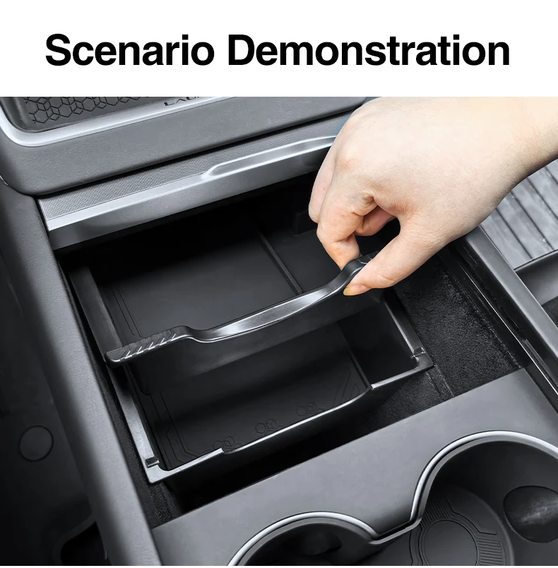 For Tesla New Model Y 2025 2026 Launch Juniper Model Y L Center Console Armrest Upper&Lower Storage Box Water Cup Mat Organizer