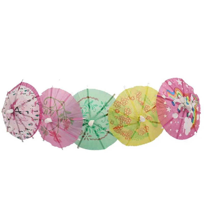 Рисунок 5 - бумажные мини-зонтики для торт