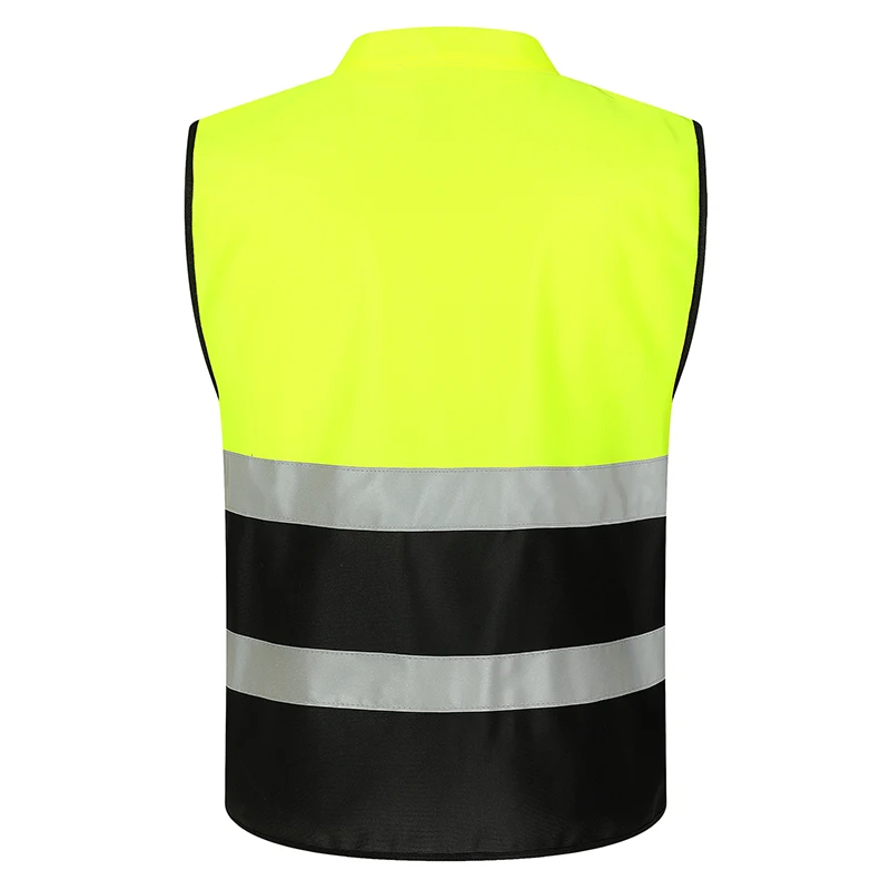 Men's Tactical Vest Outdoor Sport Color Matching Reflective Walkie-Talkie Multiple Pockets Multi-Function Jacket Print Logo 2